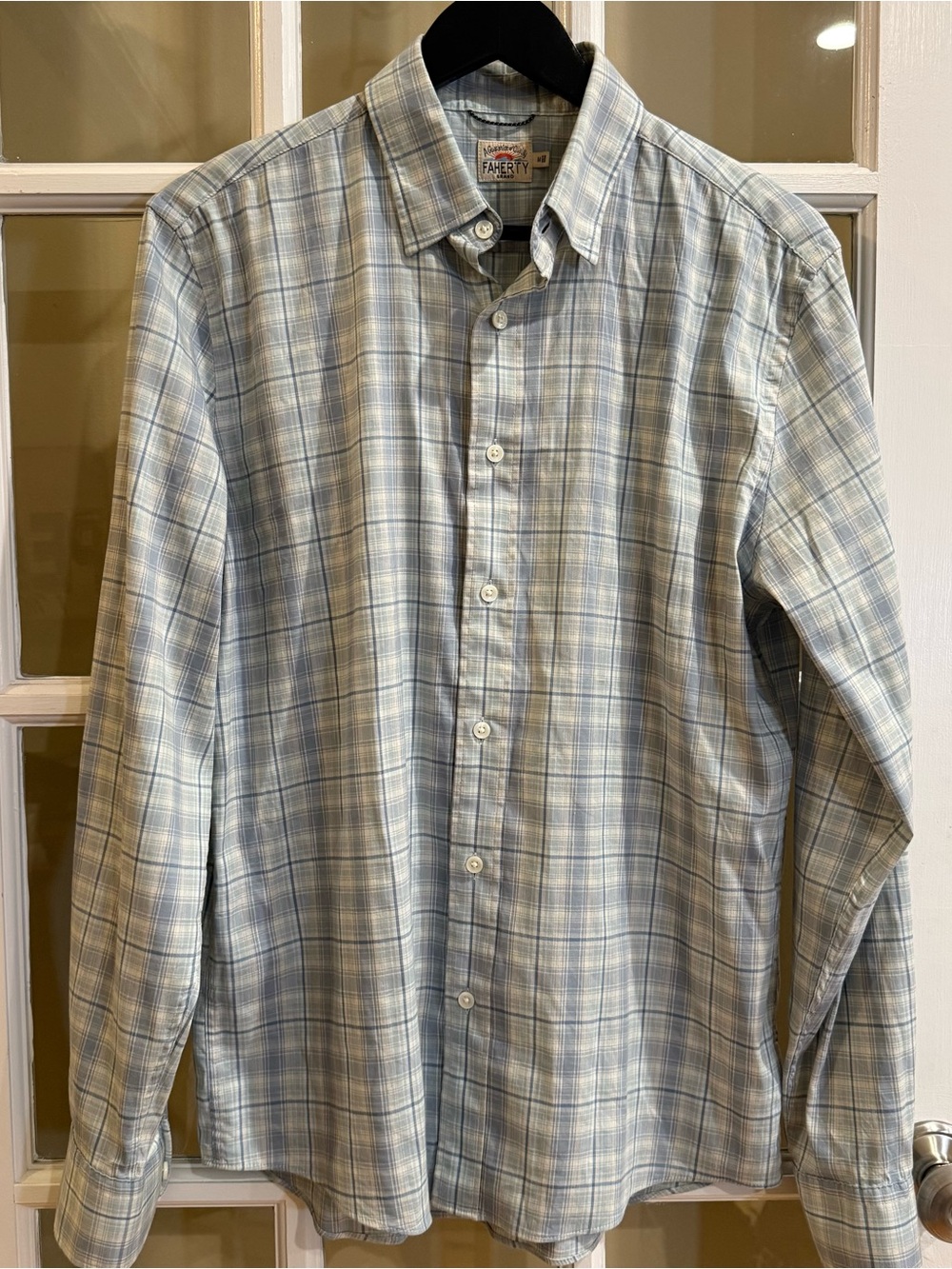 Faherty The Movement™ Shirt Blue Plaid Medium